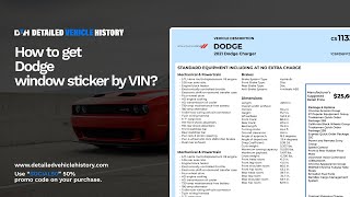 HOW TO UNLOCK DODGE WINDOW STICKER | VIN for MSRP, Features & Beyond! Get Your Window Sticker Now!