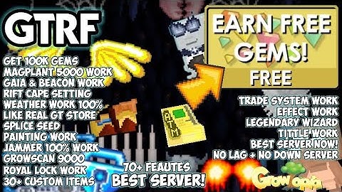 BEST GROWTOPIA PRIVATE SERVER 2021 | ✅ FREE 100K & 1BGL OMG BEST SERVER & LIKE REAL GT 100% ⭐ | GTRF