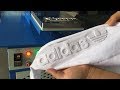 Clothestshirtfabric silicone ink embossing process silicone embossing machine operation tutorial