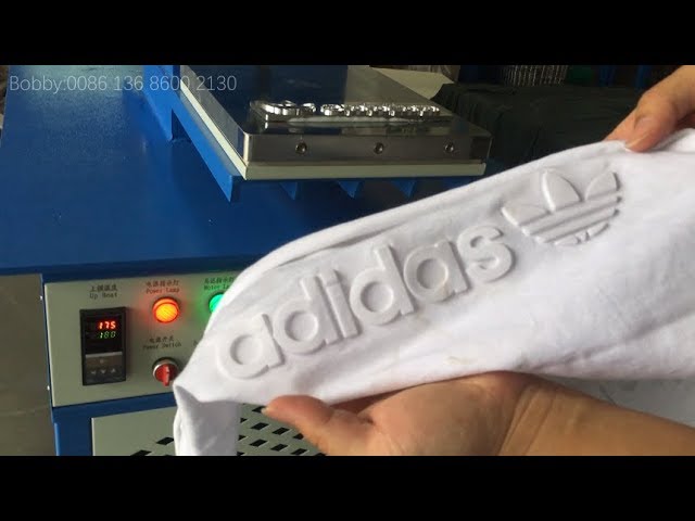 clothes/T-shirt/fabric silicone ink Embossing Process, silicone