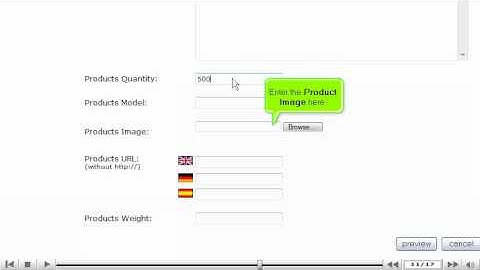 Add products to your store in osCommerce by VodaHost web hosting