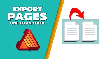 How to export pages from one document to another in affinity publisher