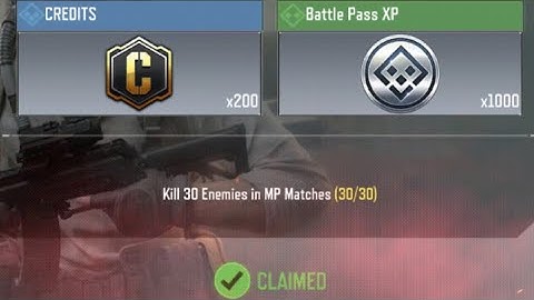 Call Of Duty Mobile Kill 30 Enemies in MP Matches Task Complete