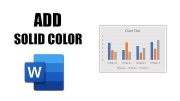 How to add solid color to chart area in word