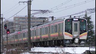 E129系B4編成【4K】信越本線下り1323M 柏崎→長岡→新潟