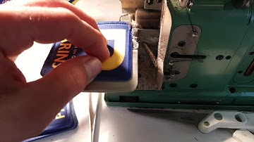 Applying a Merrowed border to a printed patch