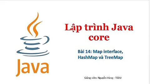 Java căn bản - Bài 14: Map interface, HashMap và TreeMap