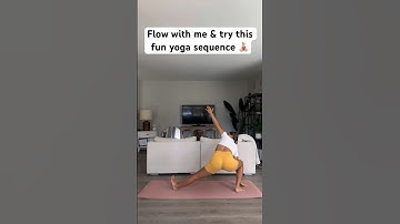 Flow with me & try this fun yoga sequence 🧘🏼‍♀️🫶🏼💗 #yogaflow