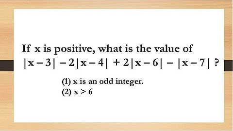 #GMAT Absolute Value / #Modulus Practice Question from Manhattan GMAT