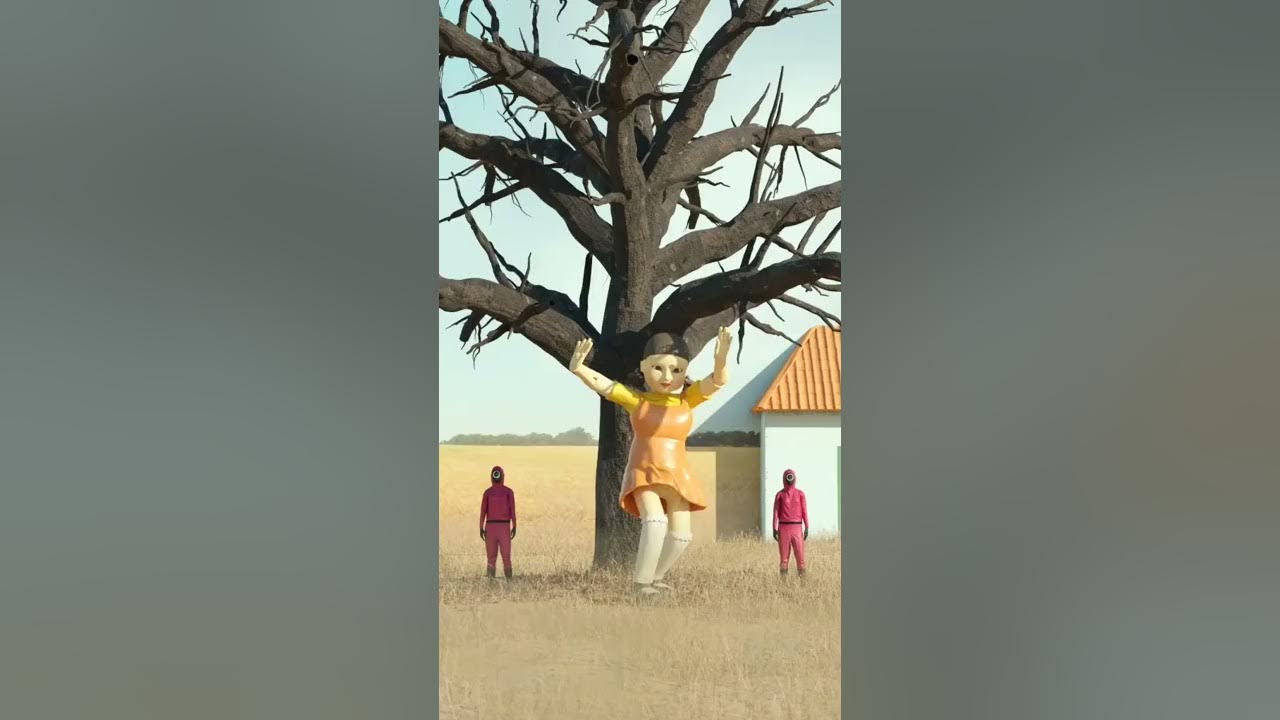 Танец куклы с сериала Игра в кальмара #shorts