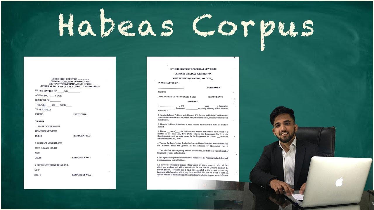 Writ of Habeas Corpus Meaning, Use and How to Draft Explained Simply