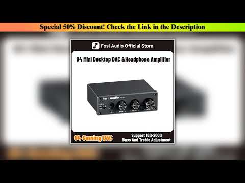 Hands-on Fosi Audio Q4 Mini Stereo USB Gaming DAC & Headphone Amplifier Audio Converter Adapter for