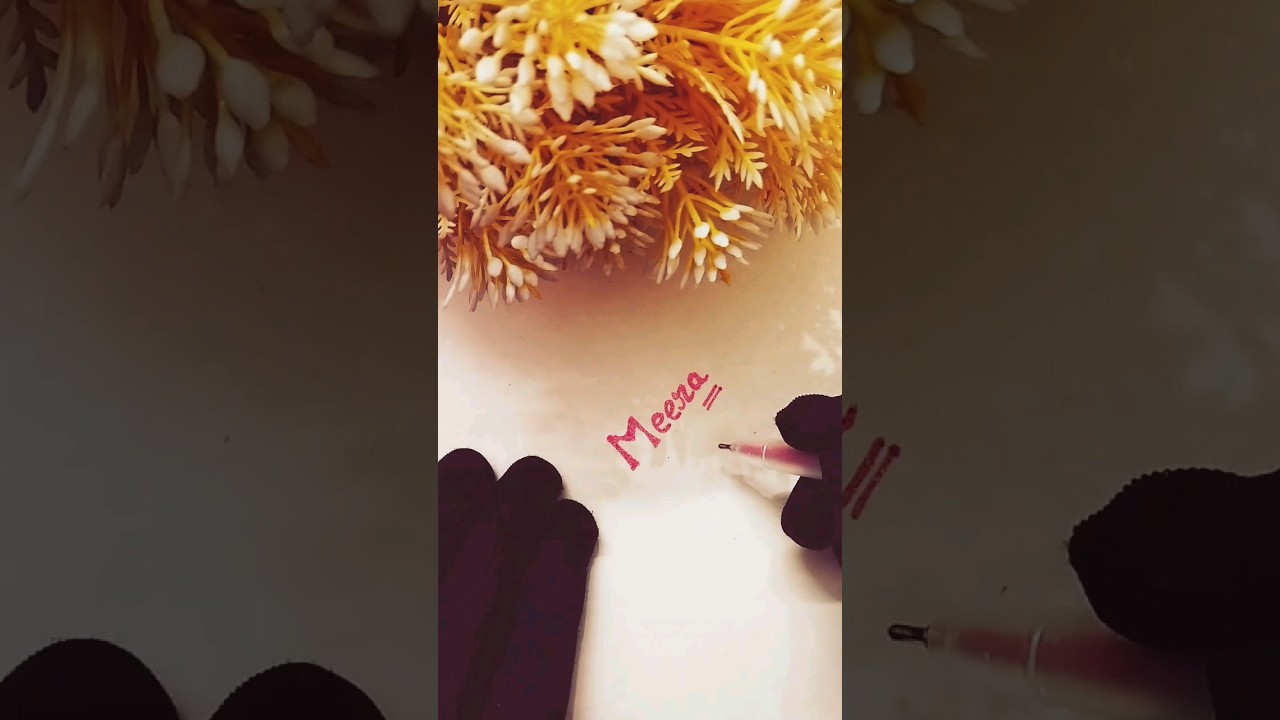 Beautiful name meera | Meera name art 