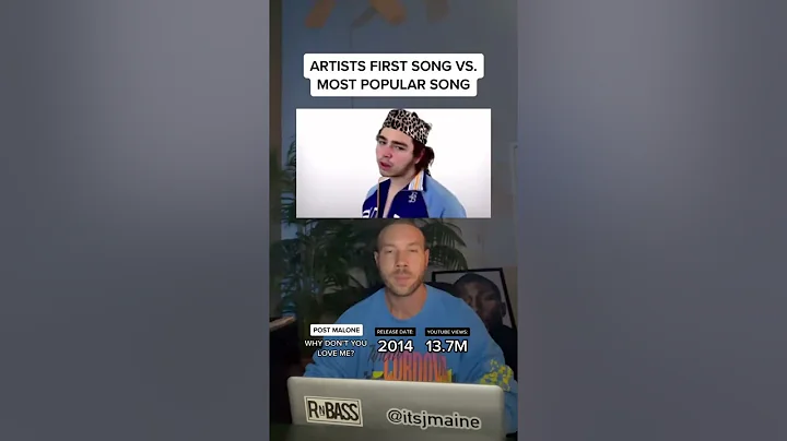 Artists First Song Vs. Most Popular Song: Post Malone #shorts #postmalone #nowplaying