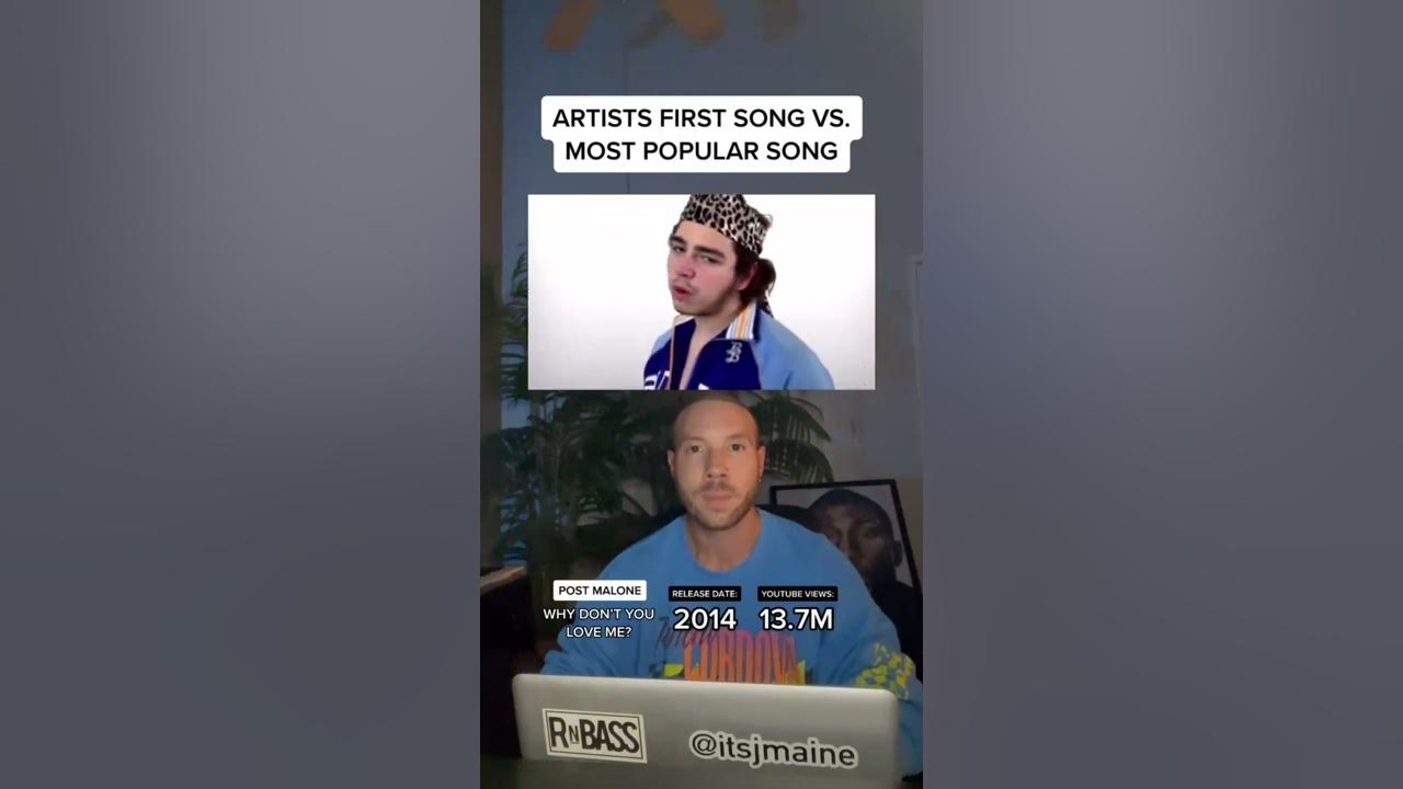 Artists First Song Vs. Most Popular Song: Post Malone #shorts #postmalone #nowplaying