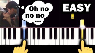 Oh No no no no Tik Tok MEME Song - EASY Piano tutorial