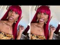 Red Hair for Brown Girls-Kemy Hair Review