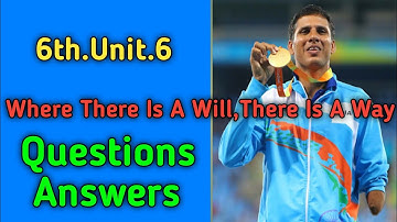 #questionanswer #ramtuitionclasses Where There Is A Will There Is A Way / Questions Answers/6th unit