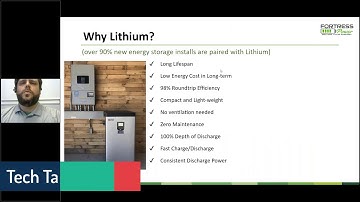Fortress Power Tech Talk - Episode 3 Why Lithium
