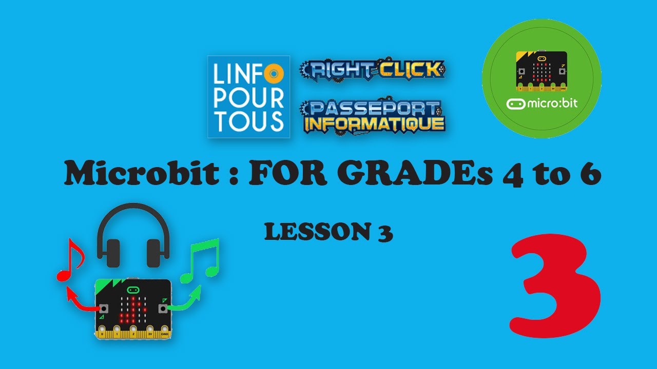 MicroBit Lesson 3 for Grade 4 - YouTube