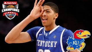 Anthony Davis Highlights vs #11 Kansas (11/15/2011 - Champions Classic)