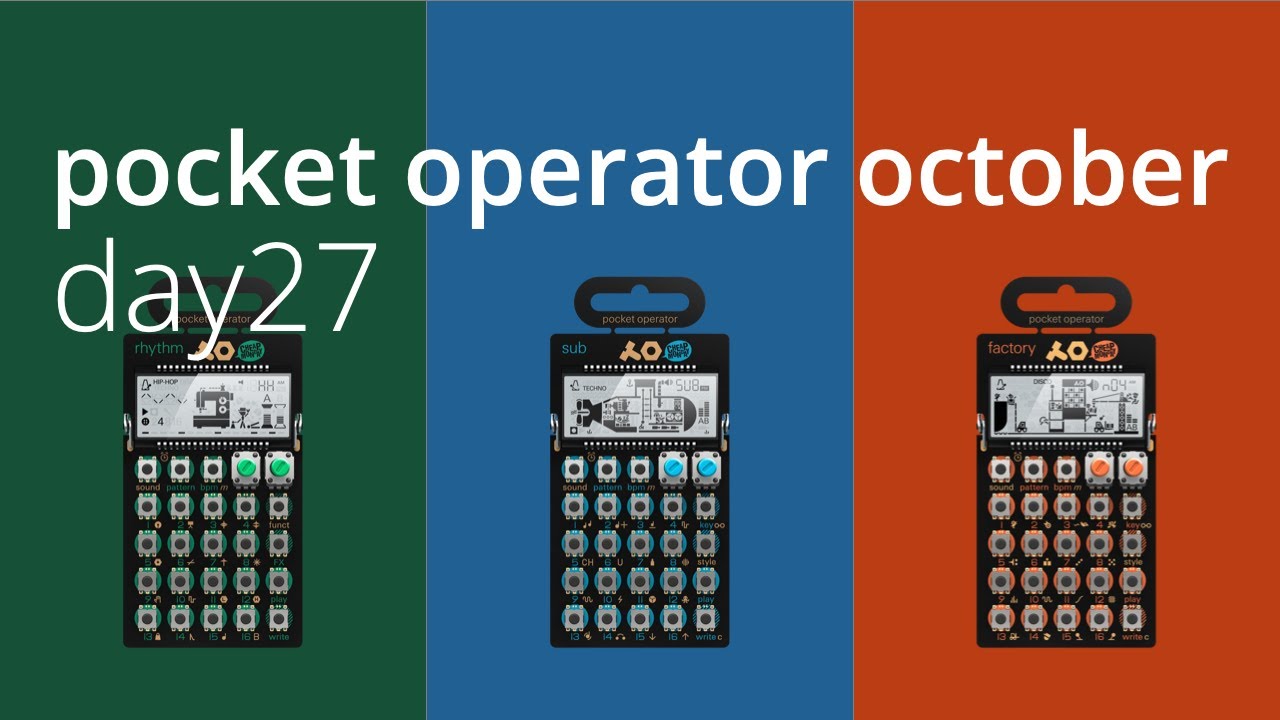 pocket operator october / day27 YouTube