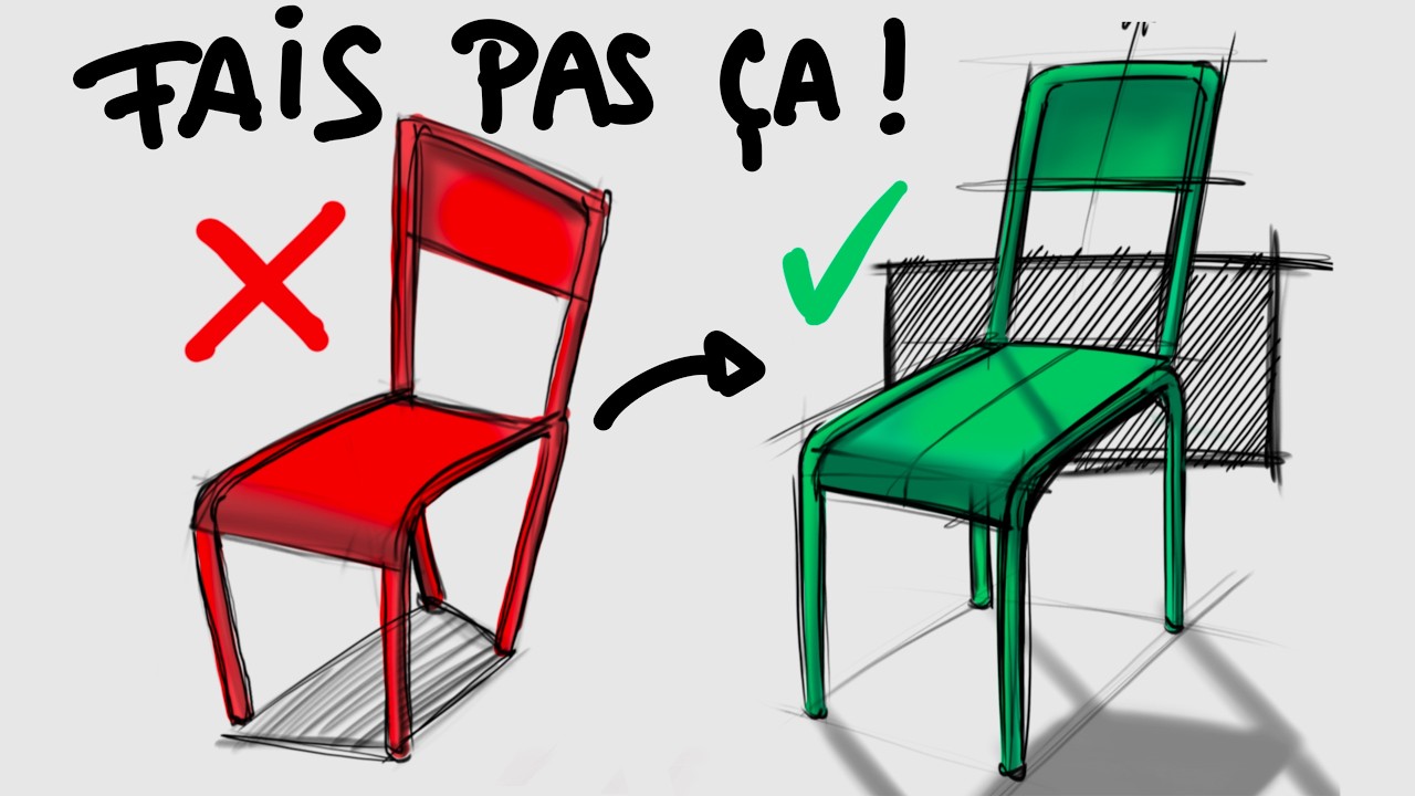 La TECHNIQUE pour dessiner N'IMPORTE QUOI en perspective ! (2 Points De Fuite)