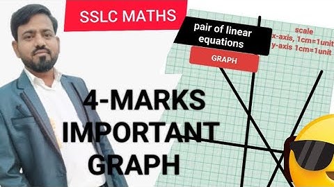 SSLC maths | solving pair of linear equations by graphical method | graph..