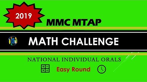 2019 MMC MTAP MATH CHALLENGE/ NATIONAL FINALS/EASY ROUND
