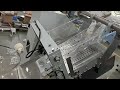 Testing tilted flow packer mini type wrapper for UK customer