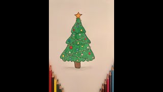 Yeni Il Ağacıyolka Yolka Sekli Cekmek Christmas Tree Yeni̇ İlə Ai̇d Rəsmlər Yeni̇ İl 2021