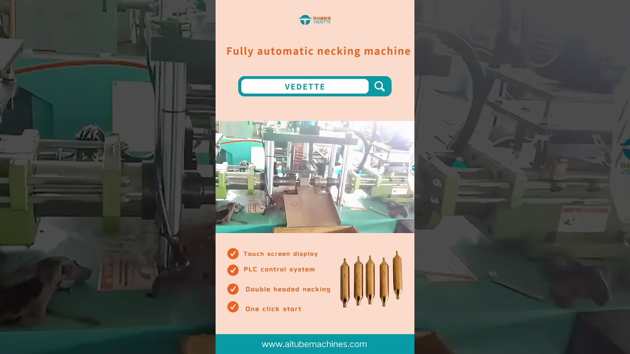 Refrigerator freezer filter drier automatic copper tube double-head necking machine 