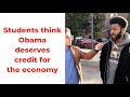 Students say Obama, not Trump, to thank for the good economy