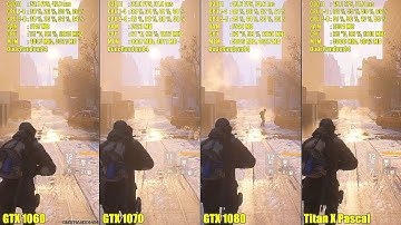 Titan X Pascal Vs GTX 1080 Vs GTX 1070 Vs GTX 1060 1440p The Division Frame Rate Comparison