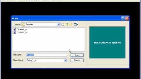 PDS to CAESAR II Translator