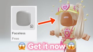 GET NEW FREE FACELESS HEAD NOW 😱🥳💅