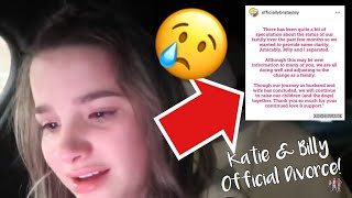 Katie & Billy LeBlanc’s Tragic OFFICIAL Divorce! Katie Reveals on Bratayley Instagram!