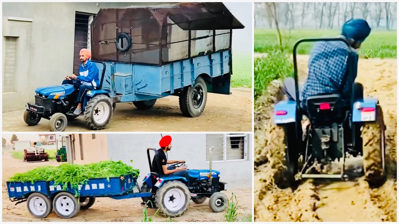 (ਮਿੰਨੀ ਟ੍ਰੈਕਟਰ )Home made mini tractor develsixteen Wg13