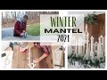 Christmas Mantel 2021 ~ Winter Mantel idea ~ Christmas Decorations ~ DIY Christmas Decor