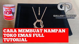 Cara membuat nampan display toko emas | full tutorial screenshot 3