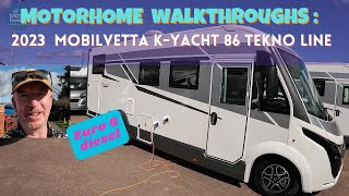 Motorhome Walkthroughs: The 2023 Mobilvetta KYacht 86 Tekno Line  an A Class motorhome