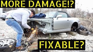 Worse than I thought!? - Rebuilding A Wrecked 2005 Honda S2000 PART 2