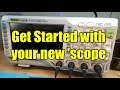 How to set up a new oscilloscope and create sine waves from an Arduino