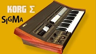 KORG SIGMA Analog Synthesizer 1979 | HD DEMO