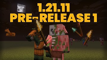 Minecraft 1.21.11 Pre-Release 1 - SPEAR CHANGES, BETTER HORSE ARMOR AND MORE!