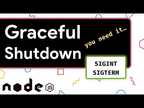 How to do Graceful shutdown of a Nodejs server