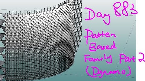Revit Exercise (Day 883) - Pattern Based Family (Dynamo)