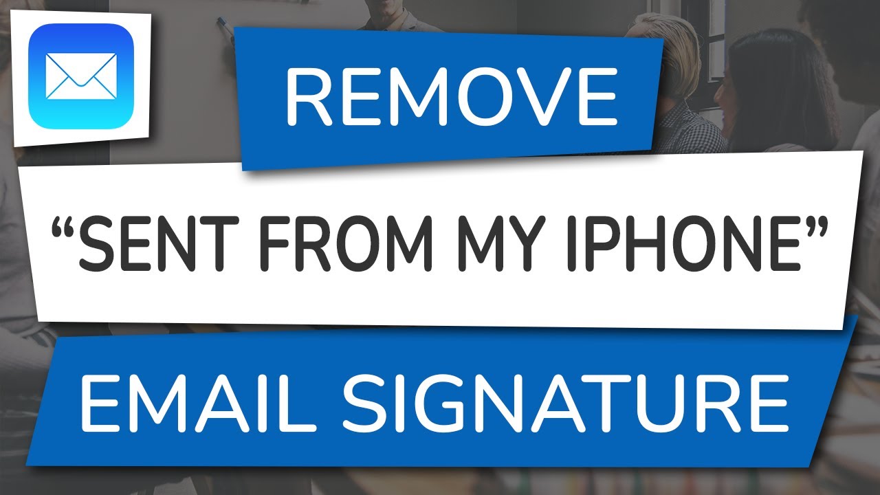 How To Remove Change The Sent From My Iphone Email Signature Youtube