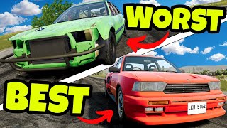 We Used the BEST & WORST Cars For EXTREME Stunts in BeamNG Drive Mods!