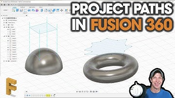 Project a 2D PATH on a 3D SURFACE in Fusion 360!